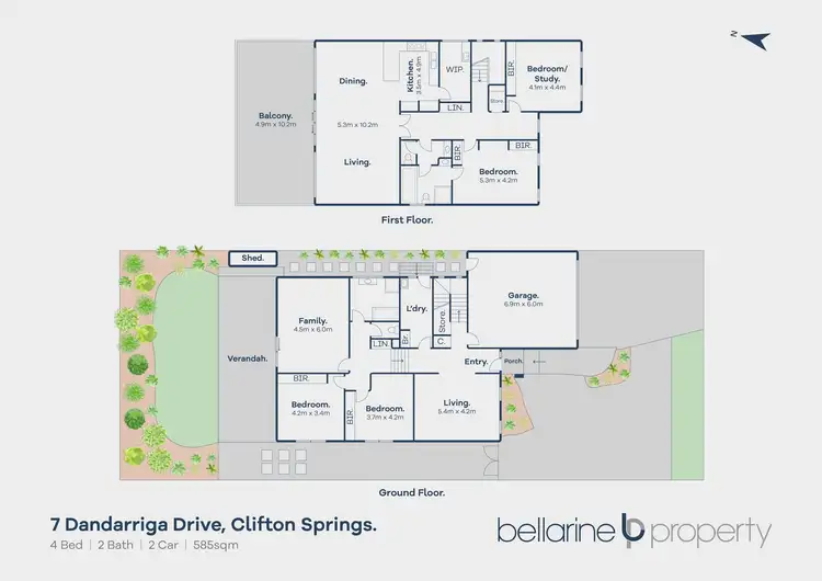 Floorplan of Homely house listing, 7 Dandarriga Drive, Clifton Springs VIC 3222