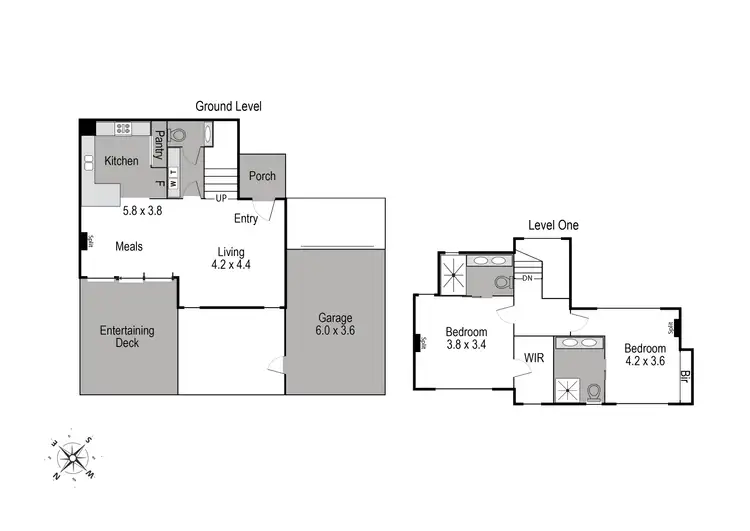 Floorplan of Homely townhouse listing, 2/32 Bliburg Street, Jacana VIC 3047
