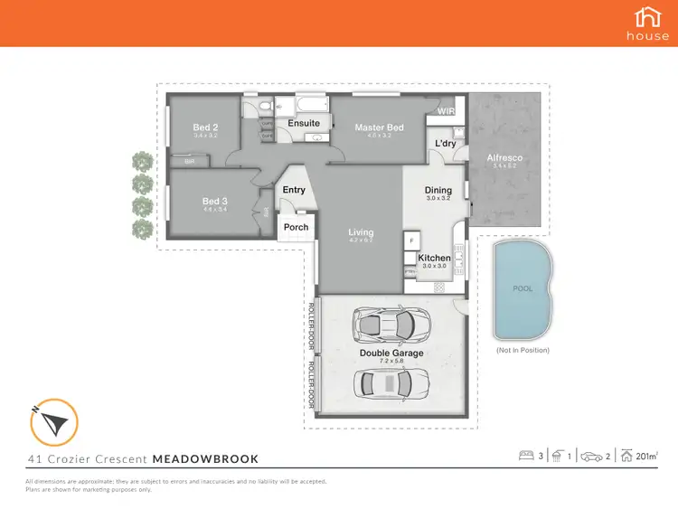 Floorplan of Homely house listing, 41 Crozier Crescent, Meadowbrook QLD 4131
