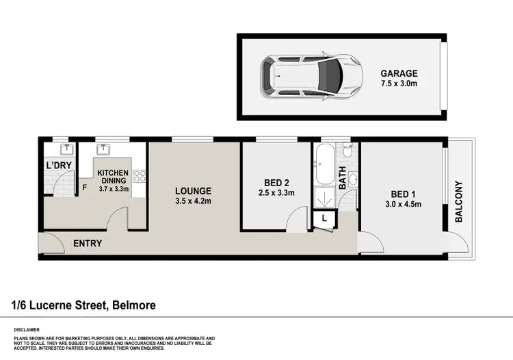 Floorplan of Homely apartment listing, 1/6 Lucerne Street, Belmore NSW 2192