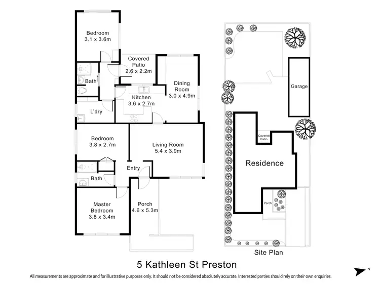 Floorplan of Homely house listing, 5 Kathleen Street, Preston VIC 3072