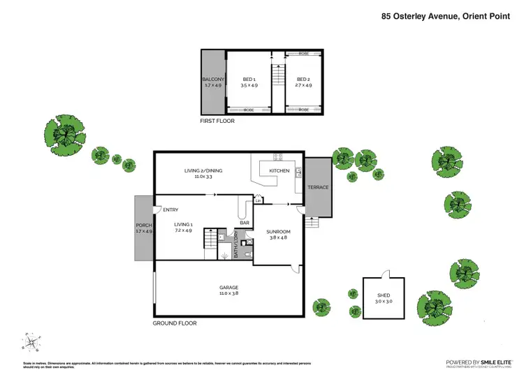 Floorplan of Homely house listing, 85 Osterley Avenue, Orient Point NSW 2540