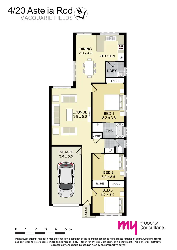 Floorplan of Homely villa listing, 4/20 Astelia Street, Macquarie Fields NSW 2564