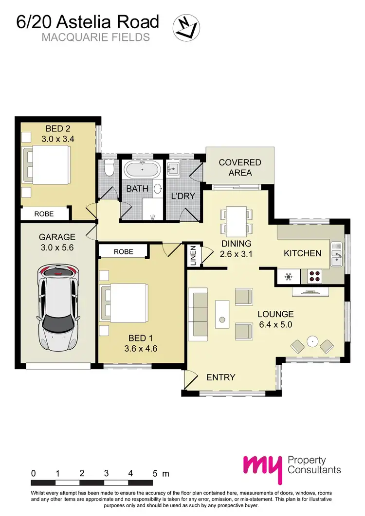 Floorplan of Homely villa listing, 6/20 Astelia Street, Macquarie Fields NSW 2564