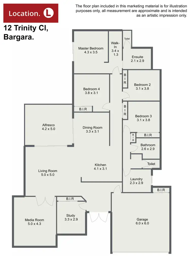 Floorplan of Homely house listing, 12 Trinity Close, Bargara QLD 4670