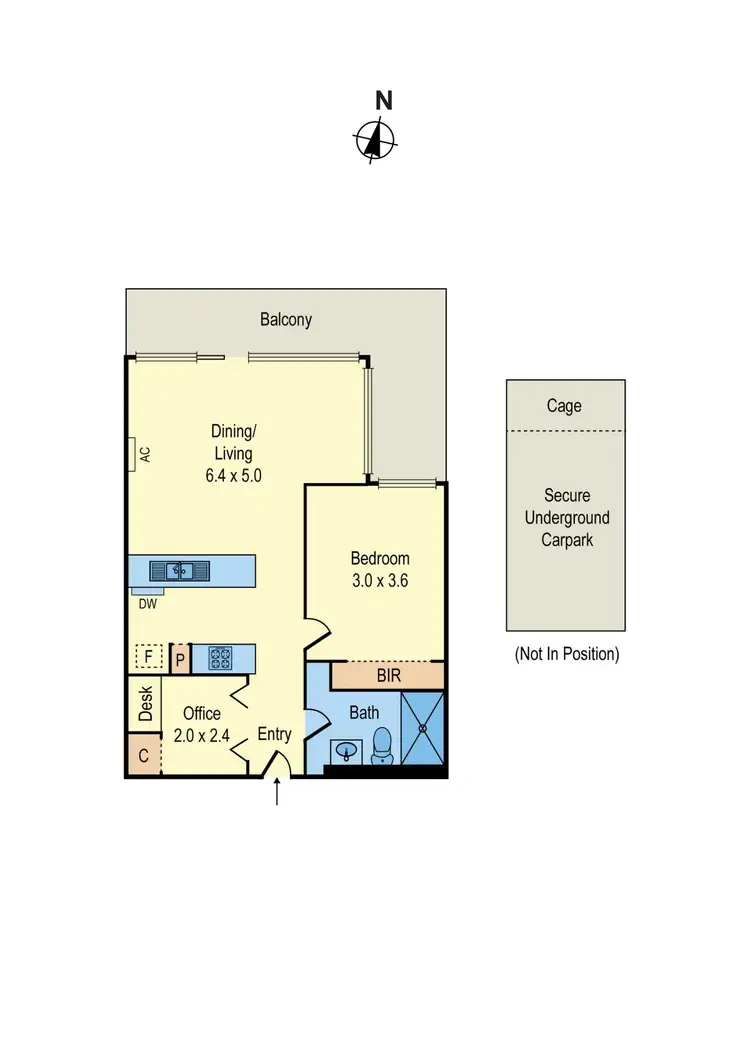Floorplan of Homely apartment listing, B108/311 Burwood Road, Hawthorn VIC 3122