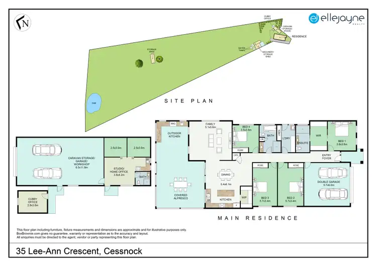 Floorplan of Homely house listing, 35 Lee-Ann Crescent, Cessnock NSW 2325