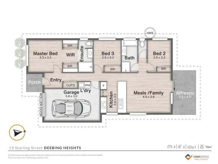 Floorplan of Homely house listing, 13 Starling Street, Deebing Heights QLD 4306