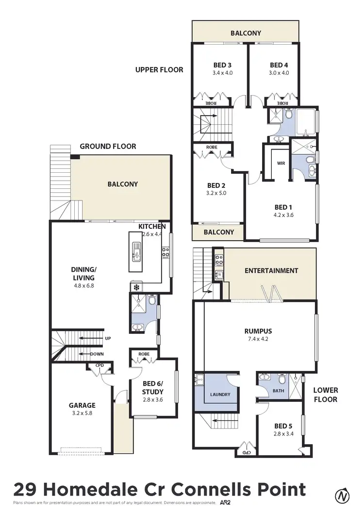 Floorplan of Homely semi-detached listing, 29 Homedale Crescent, Connells Point NSW 2221