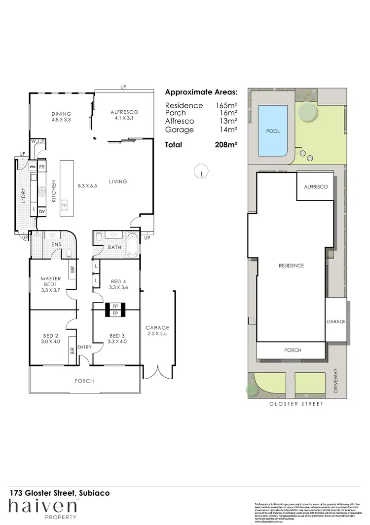 Floorplan of Homely house listing, 173 Gloster Street, Subiaco WA 6008