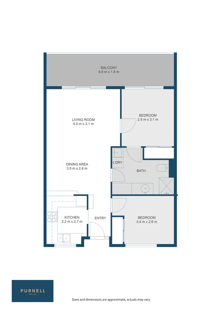 Floorplan of Homely apartment listing, 309/10 Currie Crescent, Griffith ACT 2603