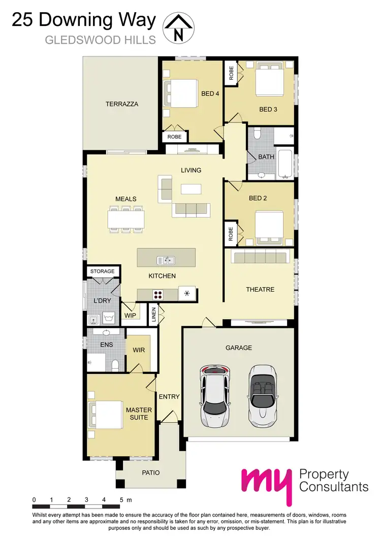 Floorplan of Homely house listing, 25 Downing Way, Gledswood Hills NSW 2557