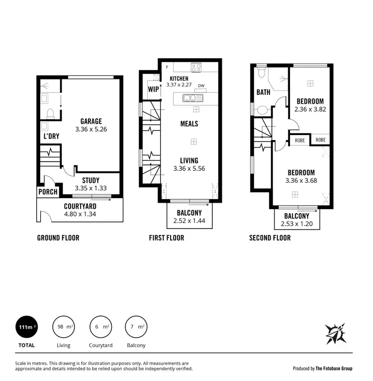 Floorplan of Homely house listing, 10/22 Euston Walk, Mawson Lakes SA 5095