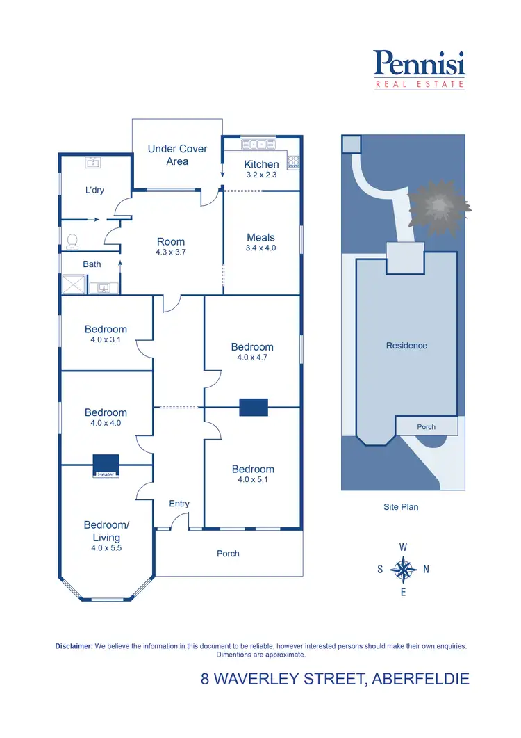 Floorplan of Homely house listing, 8 Waverley Street, Aberfeldie VIC 3040