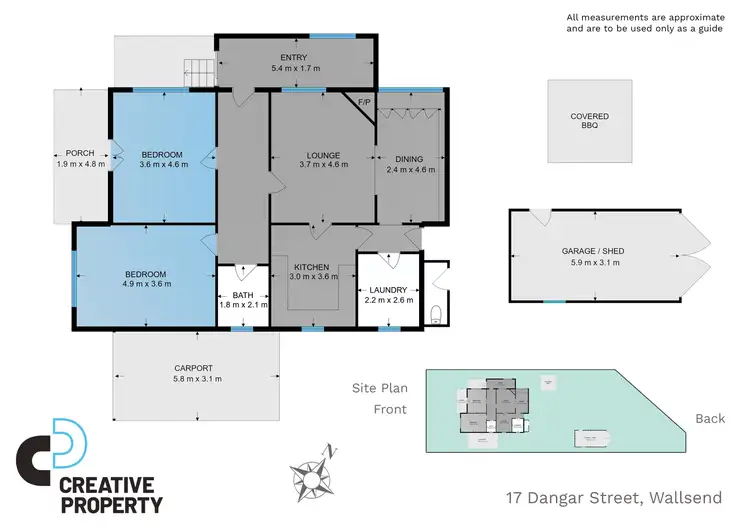 Floorplan of Homely house listing, 17 Dangar Street, Wallsend NSW 2287