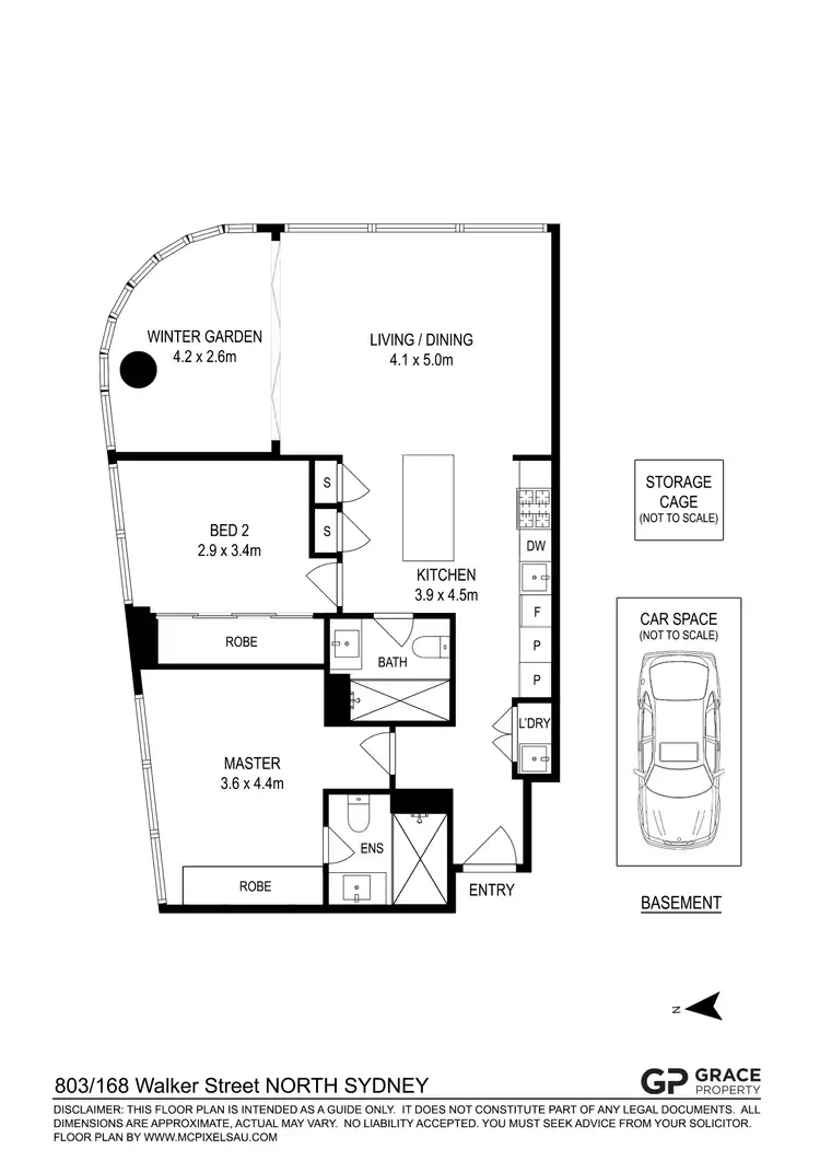 Floorplan of Homely apartment listing, 803 & 804/168 Walker Street, North Sydney NSW 2060