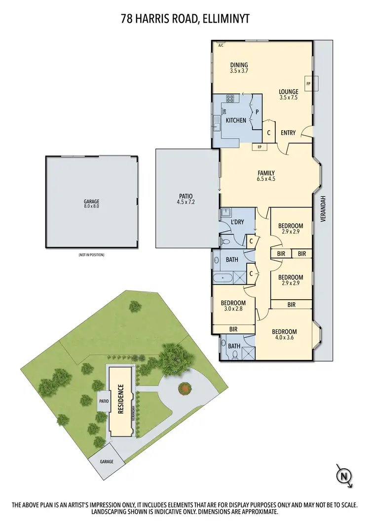 Floorplan of Homely house listing, 78 Harris Road, Elliminyt VIC 3250