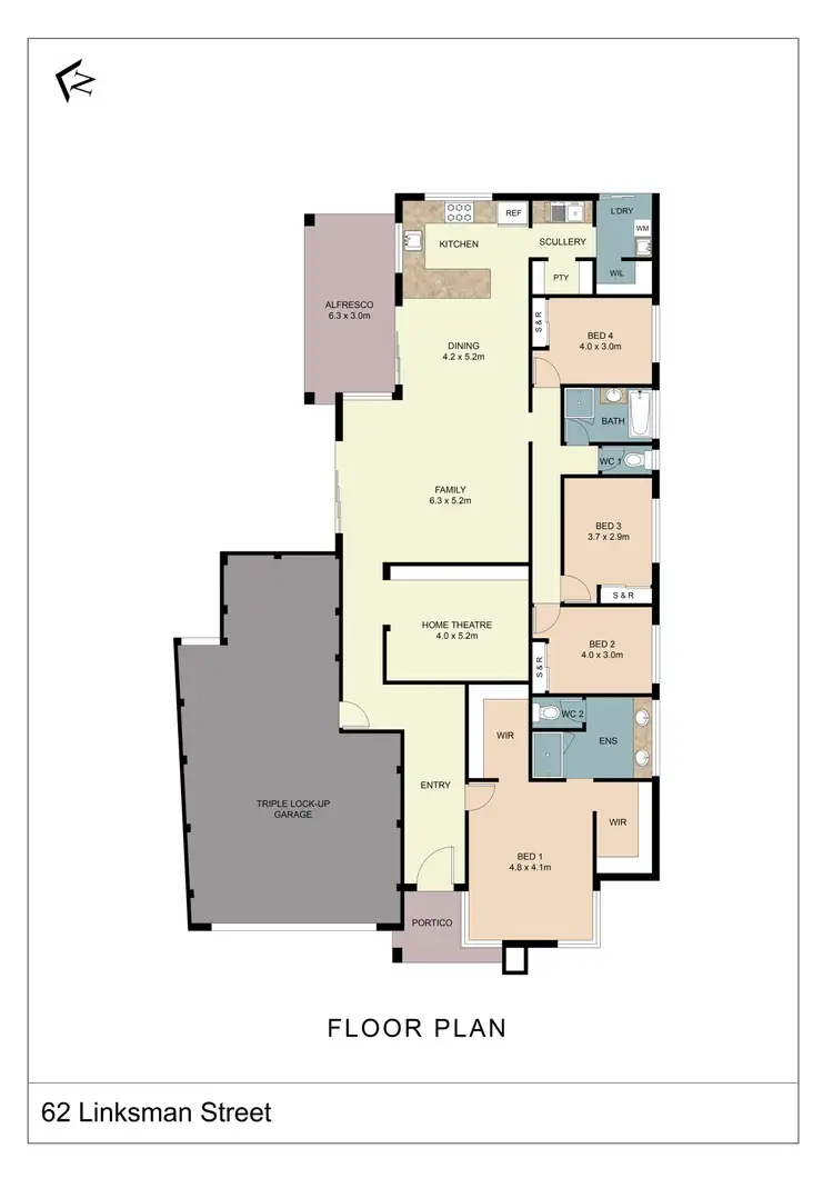 Floorplan of Homely house listing, 62 Linksman Street, Yanchep WA 6035