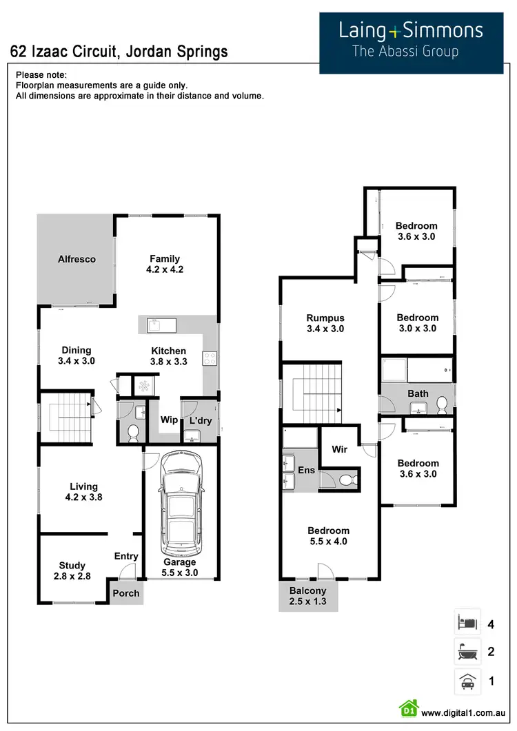 Floorplan of Homely house listing, 62 Izaac Circuit, Jordan Springs NSW 2747