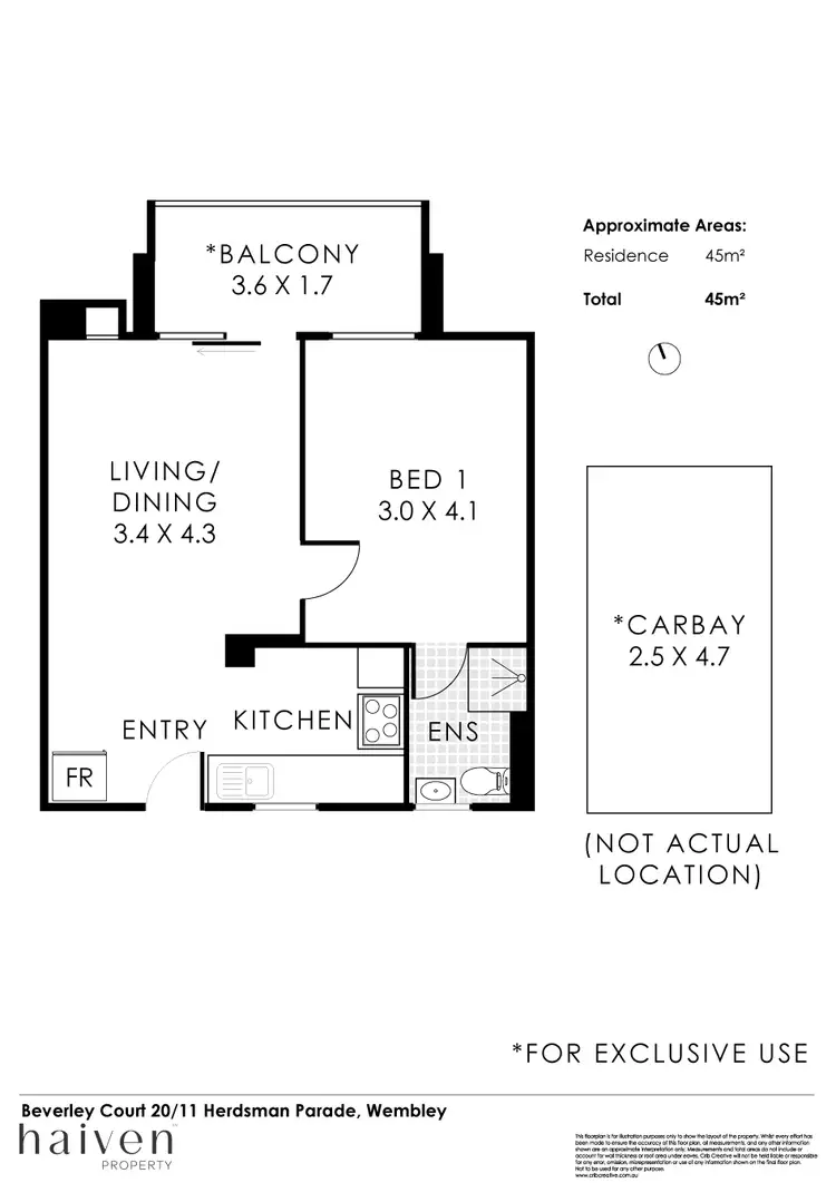 Floorplan of Homely apartment listing, 20/11 Herdsman Parade, Wembley WA 6014