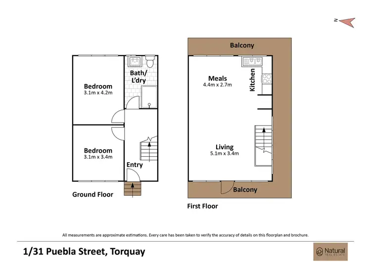 Floorplan of Homely unit listing, 1/31 Puebla Street, Torquay VIC 3228