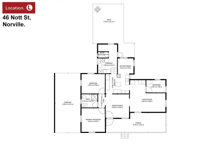 Floorplan of Homely house listing, 46 Nott Street, Norville QLD 4670