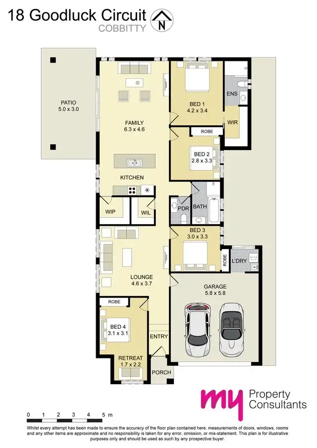 Floorplan of Homely house listing, 18 Goodluck Circuit, Cobbitty NSW 2570