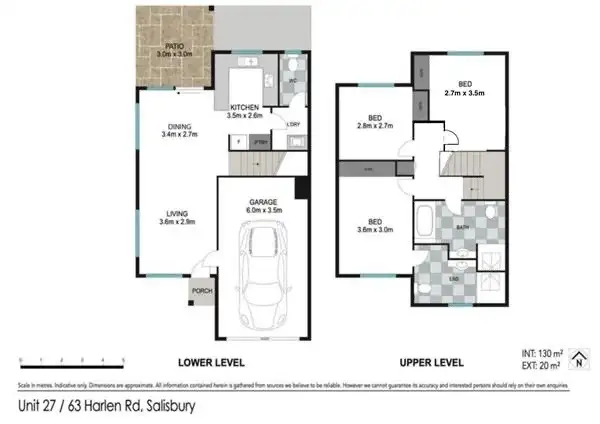 Floorplan of Homely townhouse listing, 27/63 Harlen Road, Salisbury QLD 4107