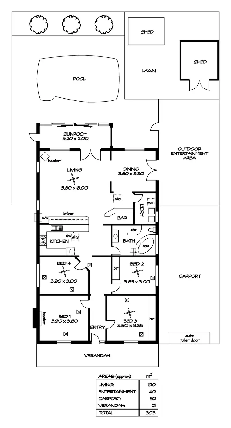 Floorplan of Homely house listing, 45 Angley Avenue, Findon SA 5023