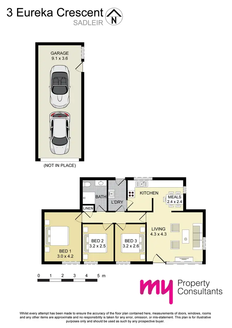 Floorplan of Homely house listing, 3 Eureka Crescent, Sadleir NSW 2168