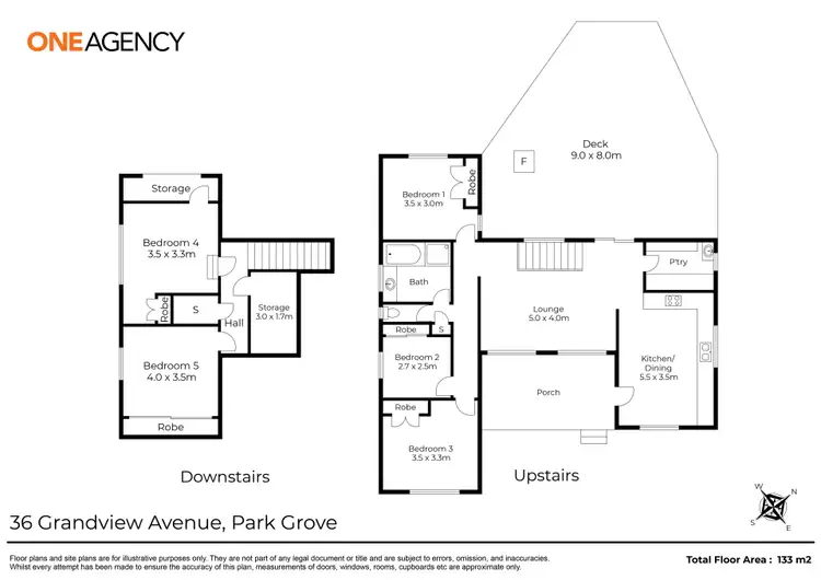 Floorplan of Homely house listing, 36 Grandview Avenue, Park Grove TAS 7320