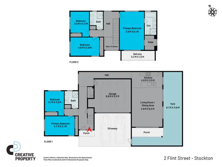 Floorplan of Homely house listing, 2 Flint Street, Stockton NSW 2295