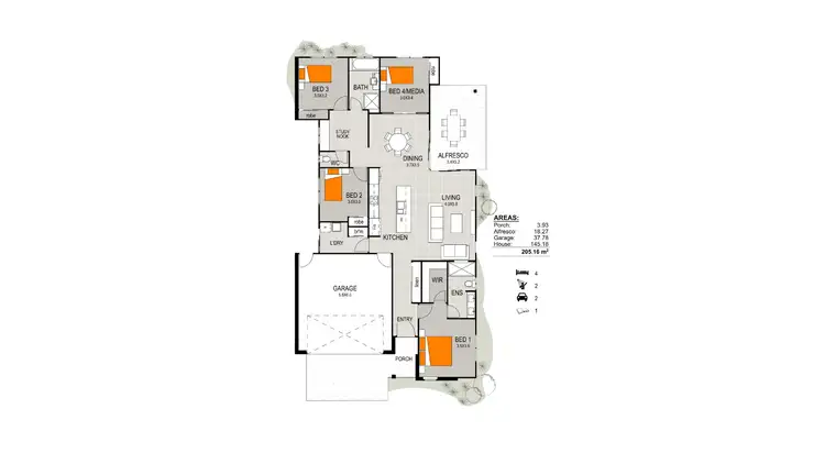 Floorplan of Homely house listing, 21 Pearl Crescent, Caloundra West QLD 4551