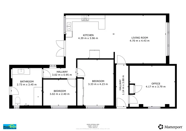 Floorplan of Homely house listing, 8B Kestal Place, Kewdale WA 6105