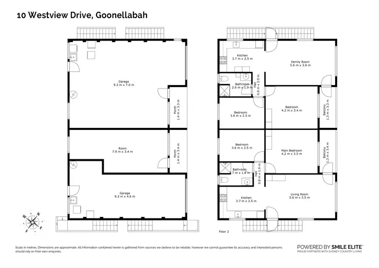 Floorplan of Homely semi-detached listing, 10 Westview Drive, Goonellabah NSW 2480