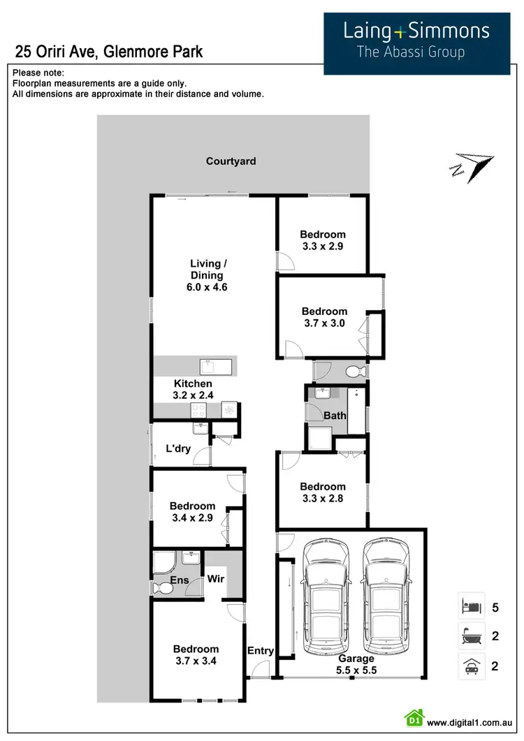 Floorplan of Homely house listing, 25 Oriri Avenue, Glenmore Park NSW 2745