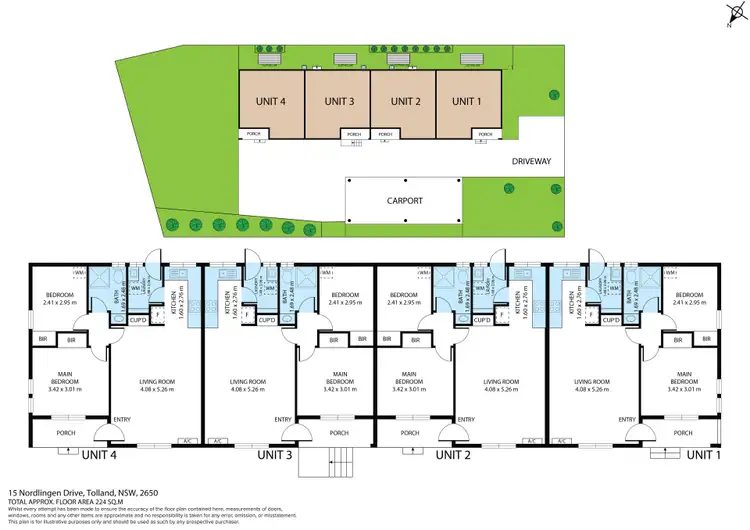 Floorplan of Homely block of units listing, 15 Nordlingen Drive, Tolland NSW 2650