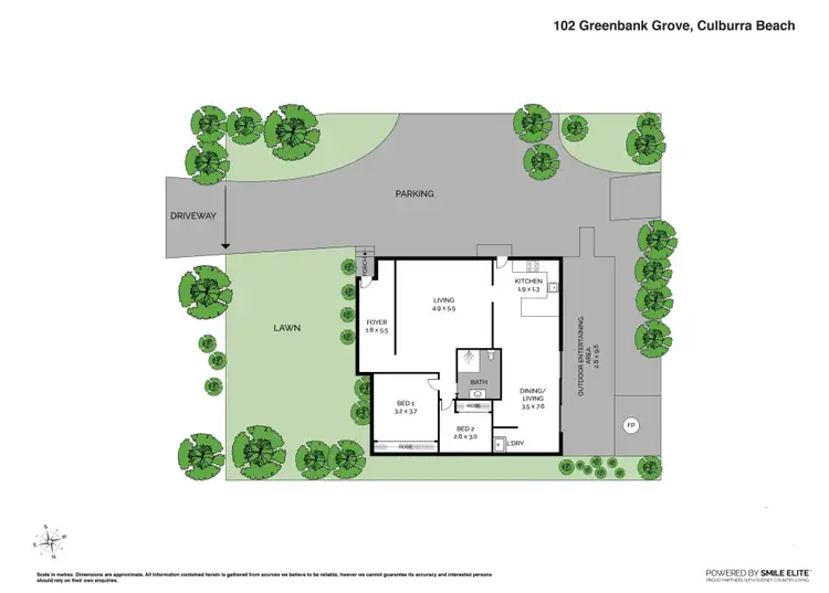 Floorplan of Homely house listing, 102 Greenbank Grove, Culburra Beach NSW 2540