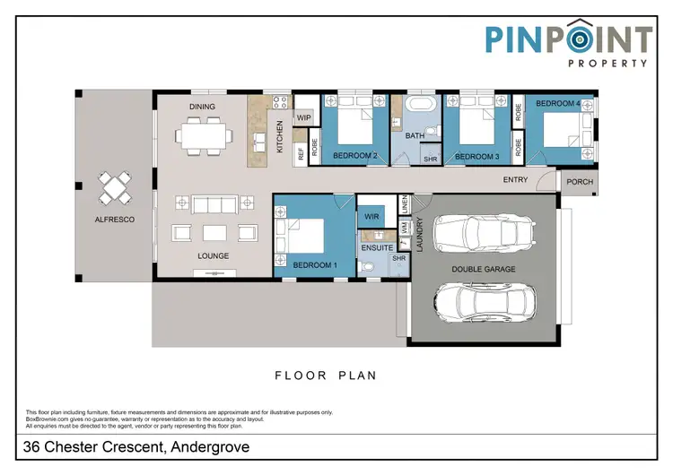 Floorplan of Homely house listing, 36 Chester Crescent, Andergrove QLD 4740
