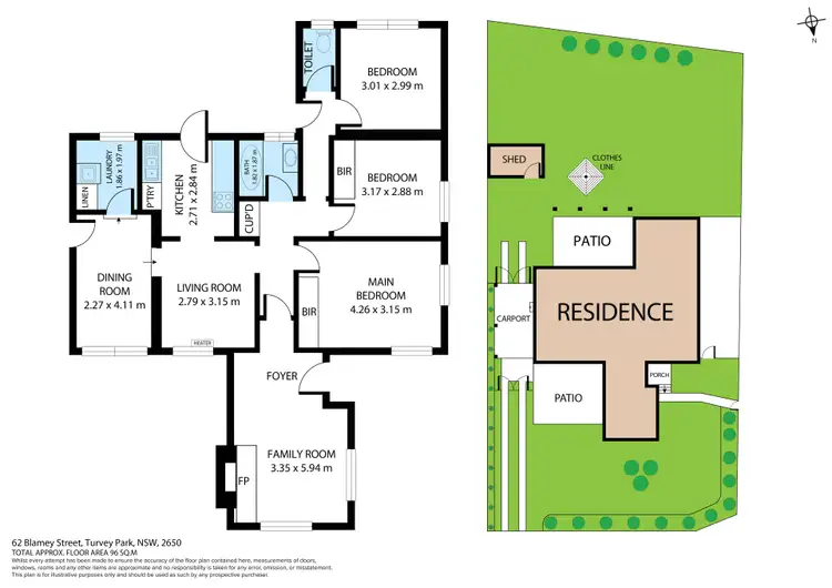 Floorplan of Homely house listing, 62 Blamey Street, Turvey Park NSW 2650