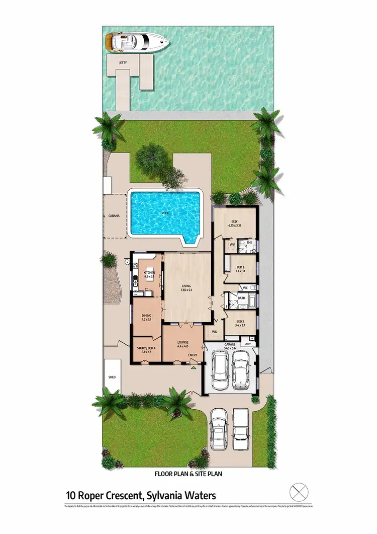 Floorplan of Homely house listing, 10 Roper Crescent, Sylvania Waters NSW 2224
