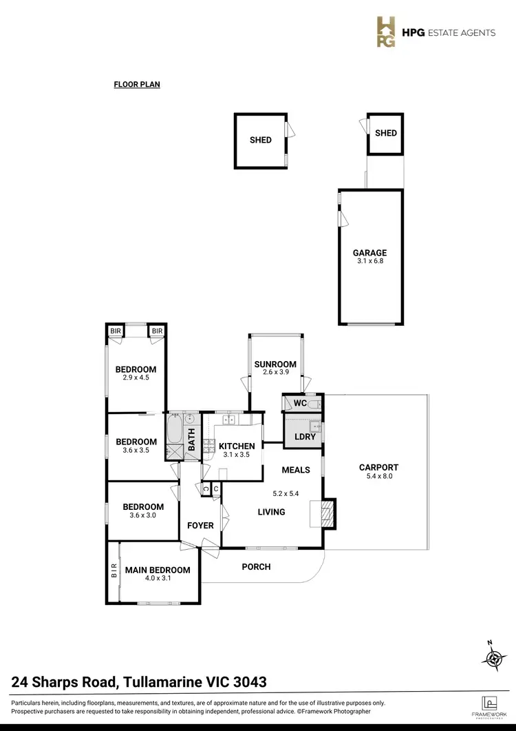 Floorplan of Homely house listing, 24 Sharps Road, Tullamarine VIC 3043
