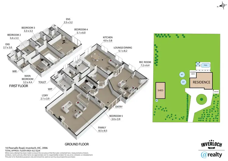 Floorplan of Homely rural property listing, 10 Pearsalls Road, Inverloch VIC 3996