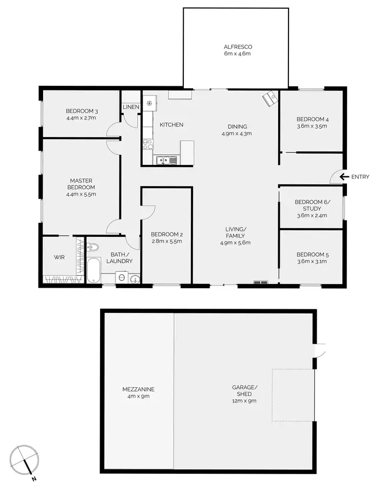 Floorplan of Homely rural property listing, 9 Marion Close, Wimbledon NSW 2795