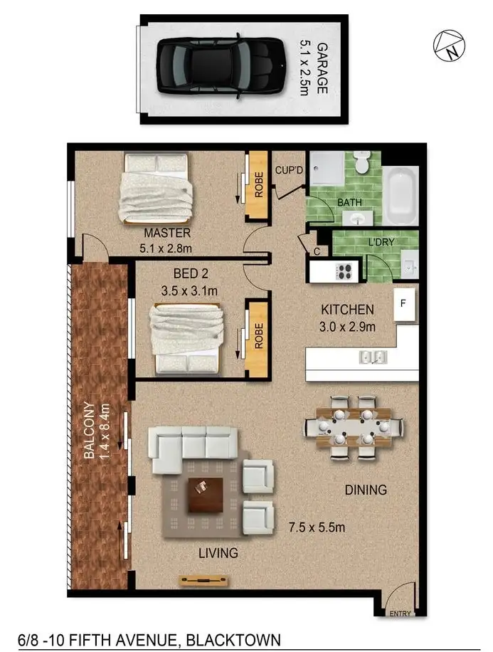 Floorplan of Homely unit listing, Address available on request