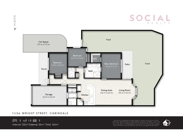 Floorplan of Homely townhouse listing, 11/56 Wright Street, Carindale QLD 4152
