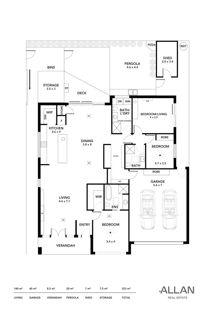 Floorplan of Homely house listing, 42B John Street, Payneham SA 5070