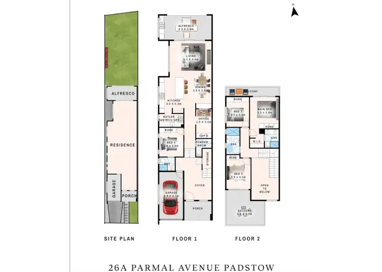 Floorplan of Homely house listing, 26 & 26A Parmal Avenue, Padstow NSW 2211