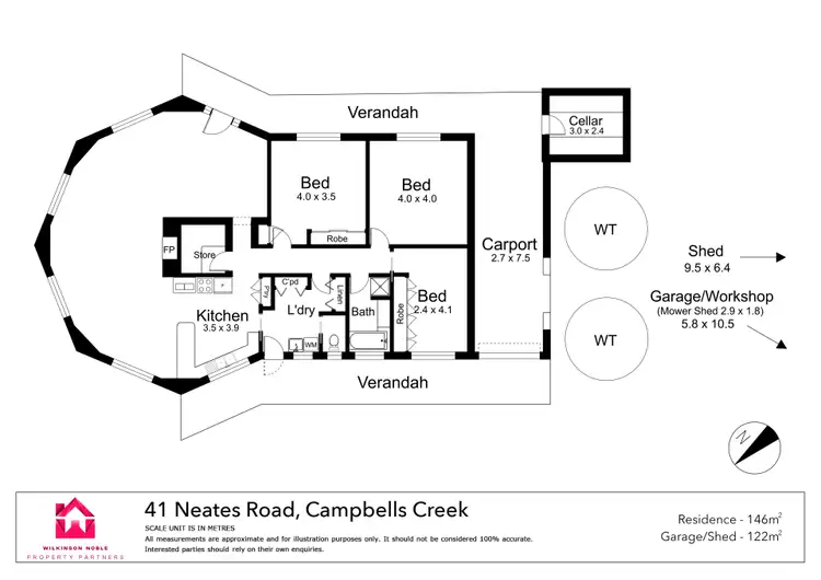 Floorplan of Homely house listing, 43 Neates Road, Campbells Creek VIC 3451