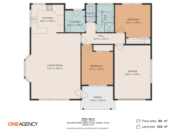 Floorplan of Homely unit listing, 1/19B Emmett Street, Smithton TAS 7330